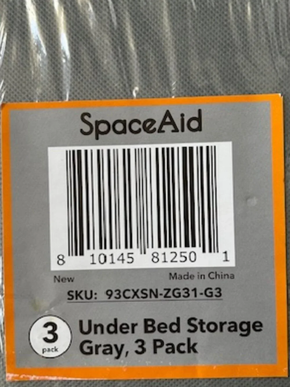 SpaceAid 3 Pack Under Bed Storage Containers
